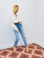 Chemise Brodée Col Volanté En Coton – Image 5