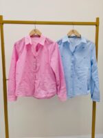 Chemise Brodée Petites Feuilles En Coton – Image 2