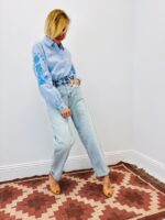 Chemise Rayée Brodée Fleurs En Coton – Image 3