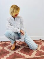 Chemise Col Victorien Rayée En Coton