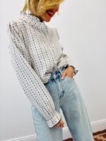 Chemise Col Victorien Rayée En Coton – Image 4