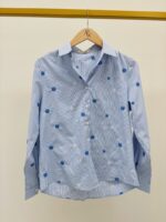 Chemise Rayée Fleurie Brodée En Coton – Image 2