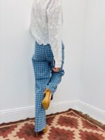 Jean Wide Leg Motif Cœur Denim Bleu – Image 4