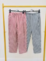 Pantalon Rayé Coupe Loose – Image 4