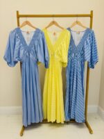 Robe Longue Rayée En Coton – Marque Goa – Image 6