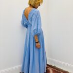 Robe Longue Rayée En Coton – Marque Goa