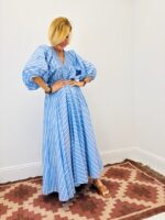 Robe Longue Rayée En Coton – Marque Goa – Image 4