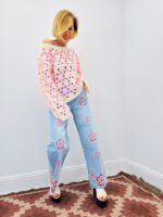 Pull Crochet Floral Bohème – Image 2