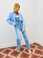 Twin-Set Chemise Rayée & Débardeur Amovible Assorti – Image 2