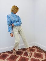 Chemise Rayée Col Victorien Broderie Fraises – Image 2