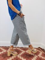 Pantalon Rayé Coupe Loose – Image 3