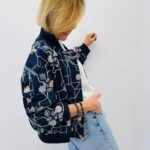 Blouson Denim Brodé Floral - Marque Ange
