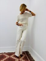 Pull Maille Ajourée Boutonnée – Image 5