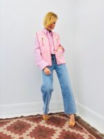 Gilet Matelassé En Coton Brodé Esprit Folk Chic