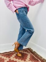 Jean Wide Leg Cœurs – Taille Haute Boutonnage Bijou – Image 4