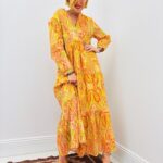 Robe Longue Bohème Imprimé Paisley Soleil - Marque Goa