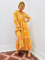 Robe Longue Bohème Imprimé Paisley Soleil - Marque Goa