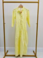 Robe Chemise Longue Rayures Soleil Élégance Estivale - GOA – Image 4