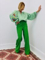 Pantalon Large Tailleur Fluide Élégance Vibrante - ANGE – Image 3