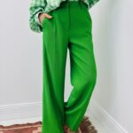 Pantalon Large Tailleur Fluide Élégance Vibrante - ANGE