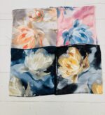 Carré Tie & Dye À Motif Floral Aquarelle – Image 3