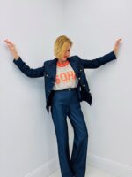 Tailleur Denim Structuré – Ensemble Veste & Pantalon Élégance Moderne – Image 4