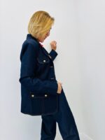 Tailleur Denim Structuré – Ensemble Veste & Pantalon Élégance Moderne – Image 6