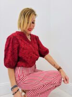 Top Broderie Coton Rouge - Marque Goa – Image 6