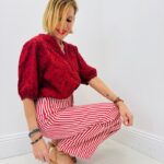 Top Broderie Coton Rouge - Marque Goa