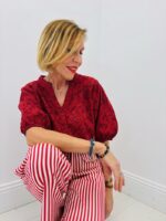 Top Broderie Coton Rouge - Marque Goa – Image 5