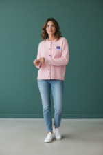 Gilet En Maille Douce À Détail Smiley Esprit Feel Good – Image 2