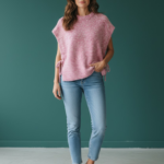 Pull Sans Manches En Maille Douce À Liens Latéraux