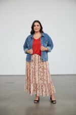 Veste En Jean Stretch Coupe Confort – Denim Bleu Délavé