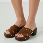 Mules À Talon Esprit Bohème Chic