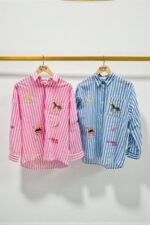 Chemise Rayée Brodée Esprit Dolce Vita – Image 5