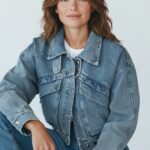 Veste Bomber Denim Structurée