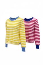 Pull Rayé En Maille Douce À Finitions Contrastées – Image 5