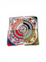 Carré Fluide À Motifs Fleurs Graphiques – Image 3