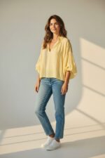 Blouse En Voile De Coton À Manches Amples – Image 5
