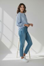 Chemise Rayée En Coton À Manches Bouffantes – Image 3