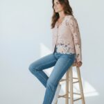 Top En Dentelle Transparente Florale