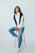 Chemise Rayée En Coton À Col Structuré