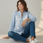 Chemise Vichy Brodée En Coton