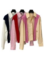 Chemise Rayée En Coton À Col Structuré – Image 6