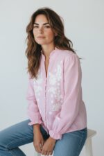 Chemise Vichy Brodée En Coton – Image 4