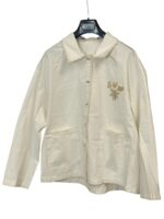 Veste Surchemise En Coton Broderie Fleur – Image 3