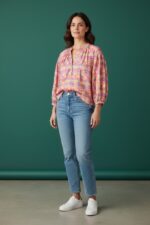 Blouse Imprimée Fleurie Esprit Rétro Chic