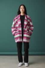 Veste Maille Rayée Esprit Casual Chic – Image 3