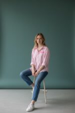 Chemise Rayée À Message “Ciao” Esprit Pop Chic – Image 3