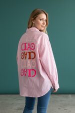 Chemise Rayée À Message “Ciao” Esprit Pop Chic – Image 4